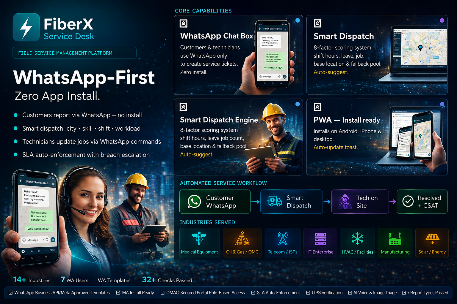 FiberX Service Desk preview